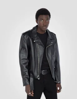 Blouson Perfecto® noir One Star mythique USA, cuir de vachette - NOIR