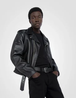 Blouson Perfecto® noir One Star mythique USA, cuir de vachette - NOIR