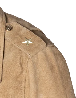 Blouson Perfecto® One Star beige, chèvre velours - BEIGE
