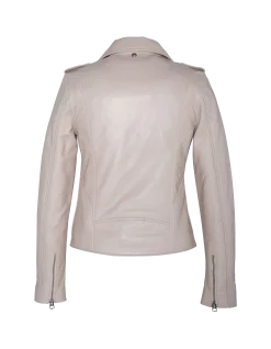 Blouson Perfecto® rose poudré, cuir d'agneau - ROSE POUDRÉ