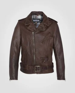 Blouson Perfecto® vintage marron mythique USA, cuir de vachette - MARRON