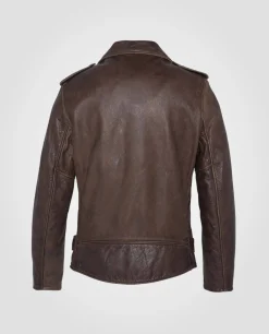 Blouson Perfecto® vintage marron mythique USA, cuir de vachette - MARRON
