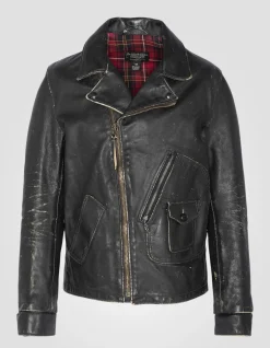 Blouson Perfecto® vintage noir mythique USA, cuir de vachette - NOIR