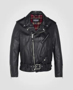Blouson Perfecto® vintage noir mythique USA, cuir de vachette - NOIR
