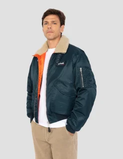 Blouson pilote bleu marine - MARINE