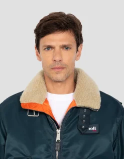 Blouson pilote bleu marine - MARINE