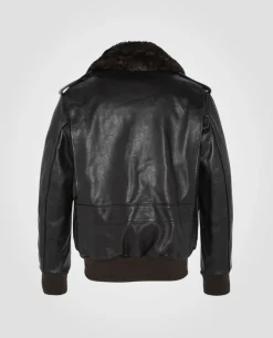 Blouson pilote marron type A-2 mythique USA, cuir de vachette - MARRON