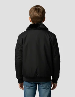 Blouson pilote noir enfant - NOIR