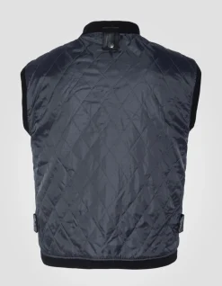 Blouson pilote noir gilet intérieur amovible, cuir de vachette - NOIR