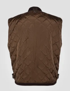 Blouson pilote type A-2 marron avec gilet amovible, cuir de vachette - MARRON