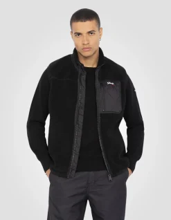 Blouson sherpa noir sans manche - NOIR