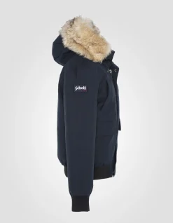 Blouson snorkel bleu marine à capuche enfant - MARINE