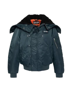 Blouson snorkel N2B bleu marine à capuche, coupe oversize - MARINE