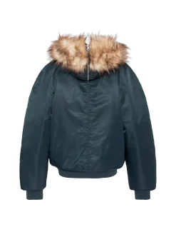 Blouson snorkel N2B bleu marine à capuche, coupe oversize - MARINE