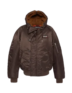 Blouson snorkel N2B marron à capuche, coupe oversize - MARRON