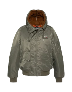 Blouson snorkel N2B sage kaki à capuche, coupe oversize - SAGE KAKI