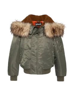 Blouson snorkel N2B sage kaki à capuche, coupe oversize - SAGE KAKI
