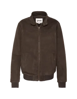 Blouson stardust marron, chèvre velours ultralight - MARRON