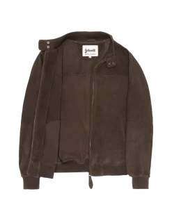 Blouson stardust marron, chèvre velours ultralight - MARRON