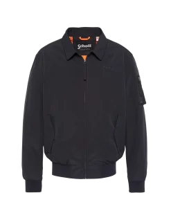 Blouson technique bleu marine col chemise - MARINE