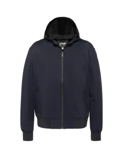 Blouson technique bleu marine à capuche - MARINE