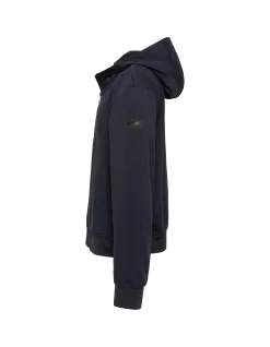 Blouson technique bleu marine à capuche - MARINE