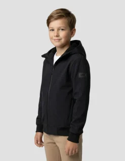 Blouson technique bleu marine à capuche enfant - MARINE
