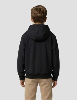 Blouson technique bleu marine à capuche enfant - MARINE