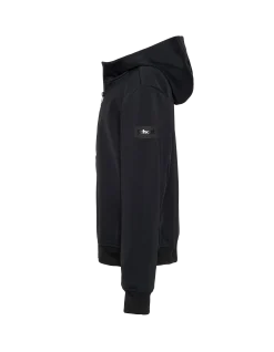 Blouson technique bleu marine à capuche enfant - MARINE