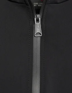 Blouson technique noir à capuche - NOIR