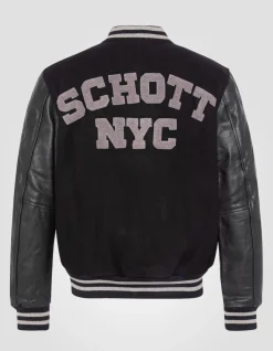 Blouson teddy full black, cuir de vachette - NOIR/NOIR