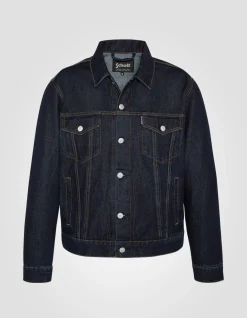 Blouson trucker denim brut, grande taille - DENIM BRUT
