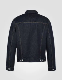 Blouson trucker denim brut, grande taille - DENIM BRUT