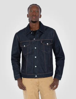 Blouson trucker en denim brut - DENIM BRUT