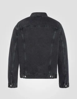 Blouson trucker gris - GRIS