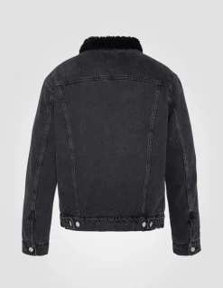 Blouson trucker gris - GRIS