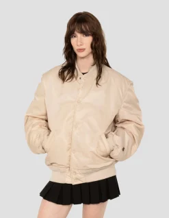 Blouson urban blanc oversize - BLANC CASSÉ