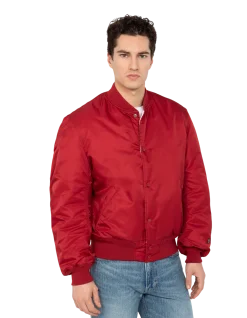 Blouson urban rouge foncé oversize - ROUGE FONCÉ