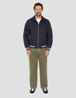Blouson varsity bleu marine déperlant - MARINE