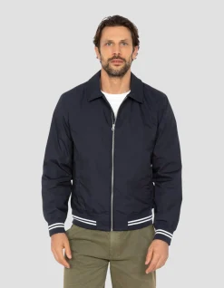 Blouson varsity bleu marine déperlant - MARINE
