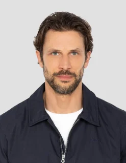 Blouson varsity bleu marine déperlant - MARINE