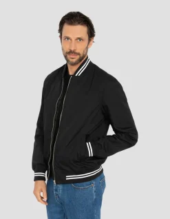 Blouson varsity noir déperlant - NOIR