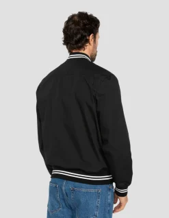 Blouson varsity noir déperlant - NOIR