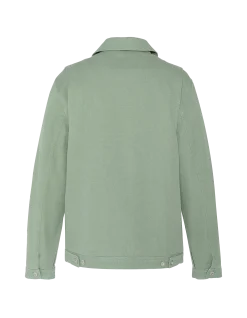 Blouson worker canvas vert - VERT FUMÉ