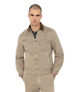 Blouson worker taupe - TAUPE