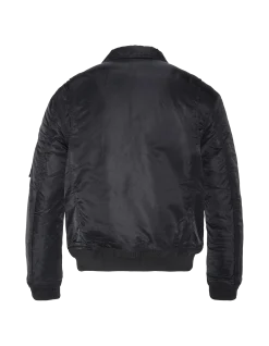 Bomber CWU noir en nylon recyclé, coupe ajustée - NOIR