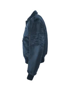 Bomber CWU 90's bleu marine en nylon recyclé, coupe oversize, grande taille - MARINE