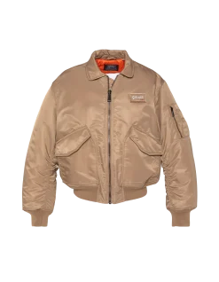 Bomber CWU 90's désert en nylon recyclé, coupe oversize - DÉSERT