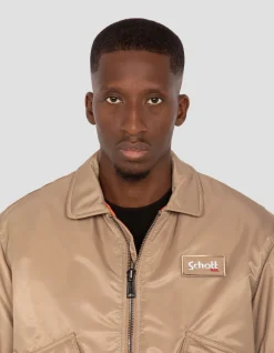 Bomber CWU 90's désert en nylon recyclé, coupe oversize - DÉSERT