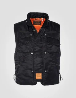 Bomber flyer 90's noir, veste amovible, en nylon recyclé - NOIR